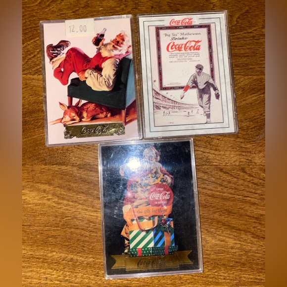 COCA COLA SERIES SANTA CLAUS CARDs used - Picture 2 of 4